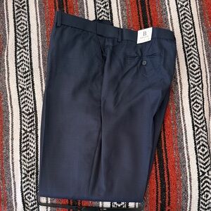 BASSIRI Navy Classic Mens Dress Pants